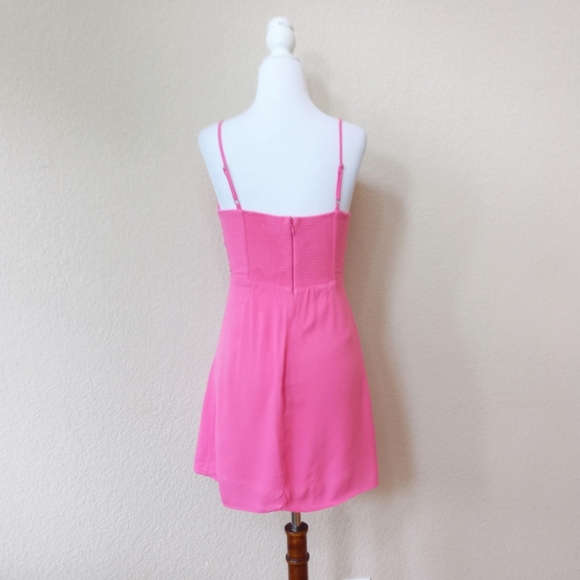 Aritzia Sun•Deh pink cown neck mini dress - Picture 5 of 6